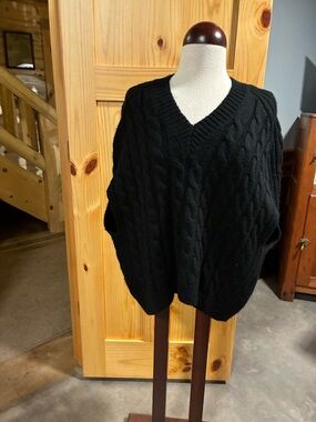 St John cocoon poncho sweater NWT SZ XS/S